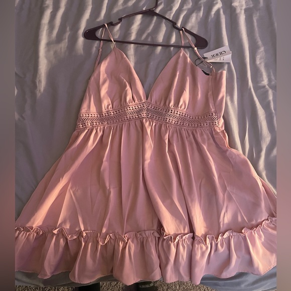 Cider Blush Babydoll Mini Dress - Picture 3 of 3
